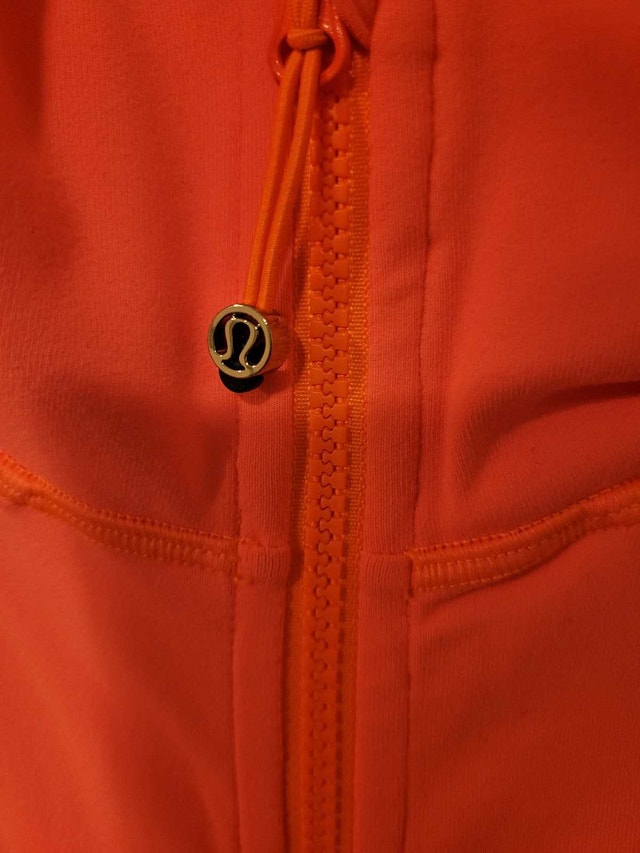 New Women’s Lululemon Nice Asana Coral Pink Zip-Up Jacket Size L - photo 4