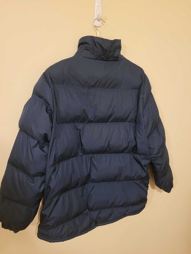Vintage Men's Nike Storm-Fit Navy Blue Puffer Jacket Size Large - photo 4