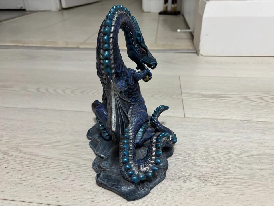 DRAGON STATUE CERAMIC FIGURE - photo 4
