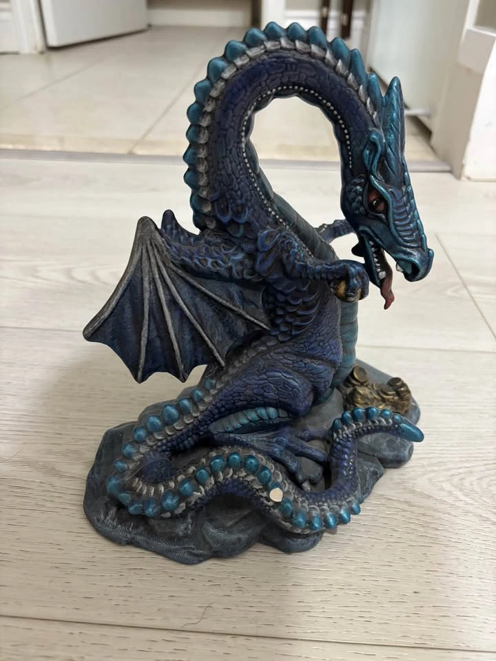 DRAGON STATUE CERAMIC FIGURE - photo 5