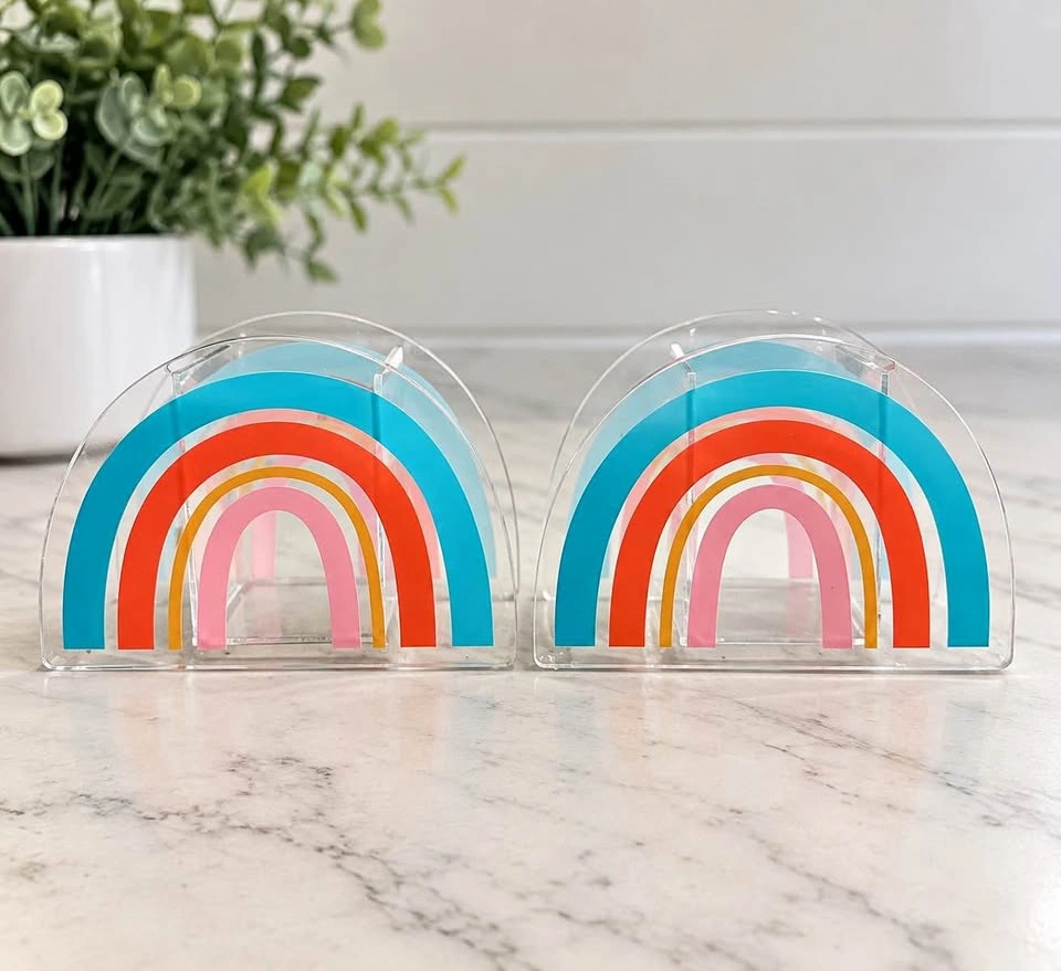 Michaels Fab Finds Acrylic Rainbow Pen Holders