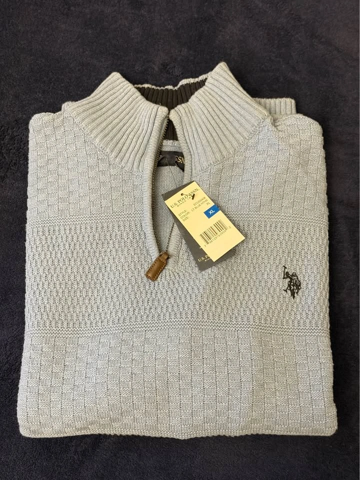 U.S. Polo Assn. Men’s Quarter-Zip Sweaters – Brand New With Tags - photo 2