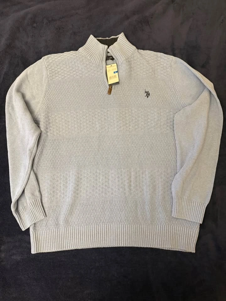 U.S. Polo Assn. Men’s Quarter-Zip Sweaters – Brand New With Tags - photo 4