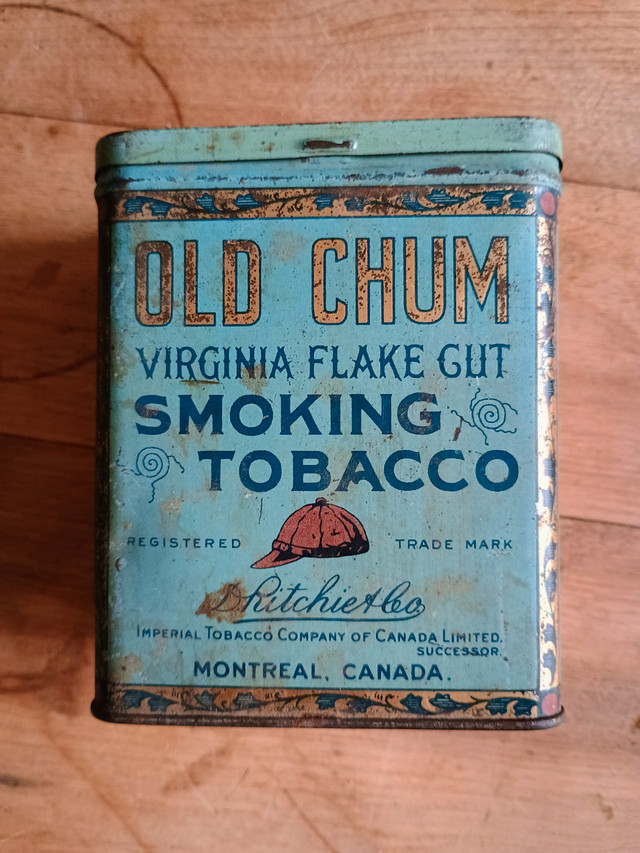 Old Chum, Edgeworth, Golden Virginia tobacco tins