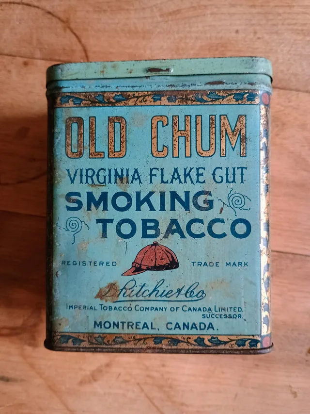 Old Chum, Edgeworth, Golden Virginia tobacco tins thumbnail