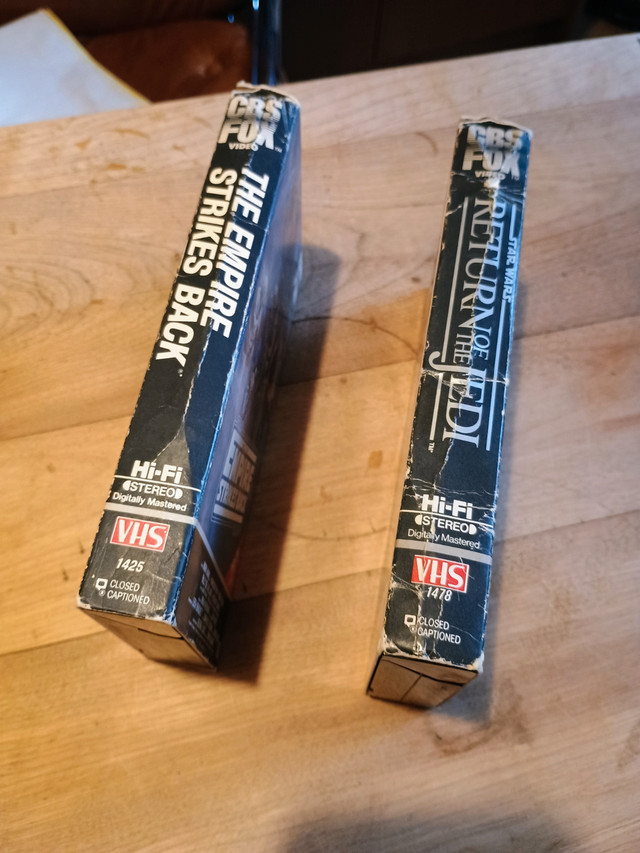 CBS FOX VHS Star Wars Empire Strikes Back, Jedi - photo 3