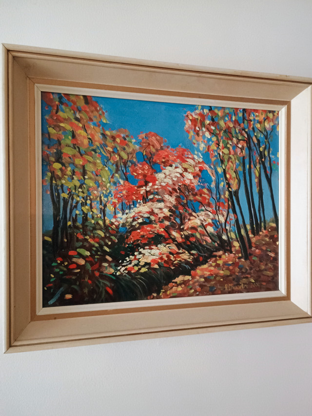 Oil painting by local Toronto artist - Fall scene