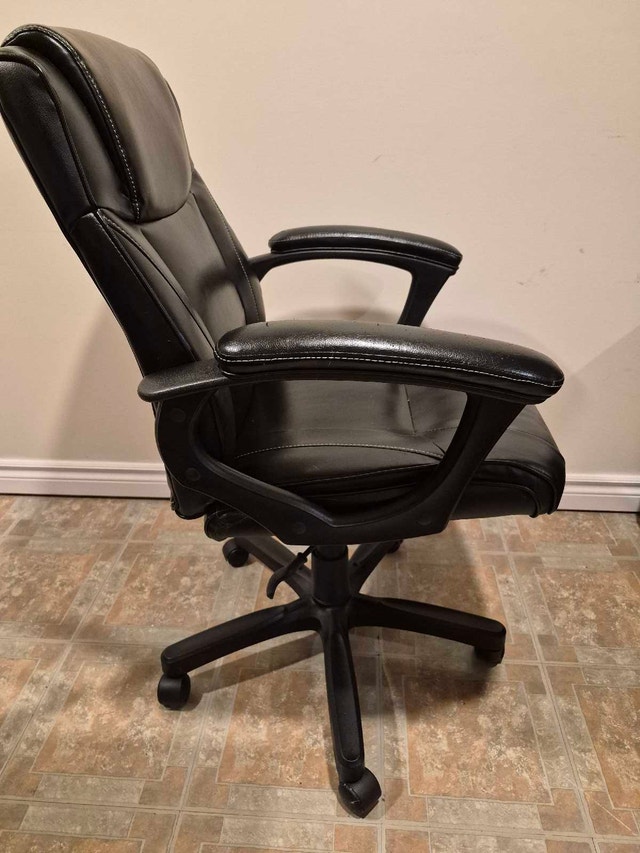 Black Pleather Chair - photo 2