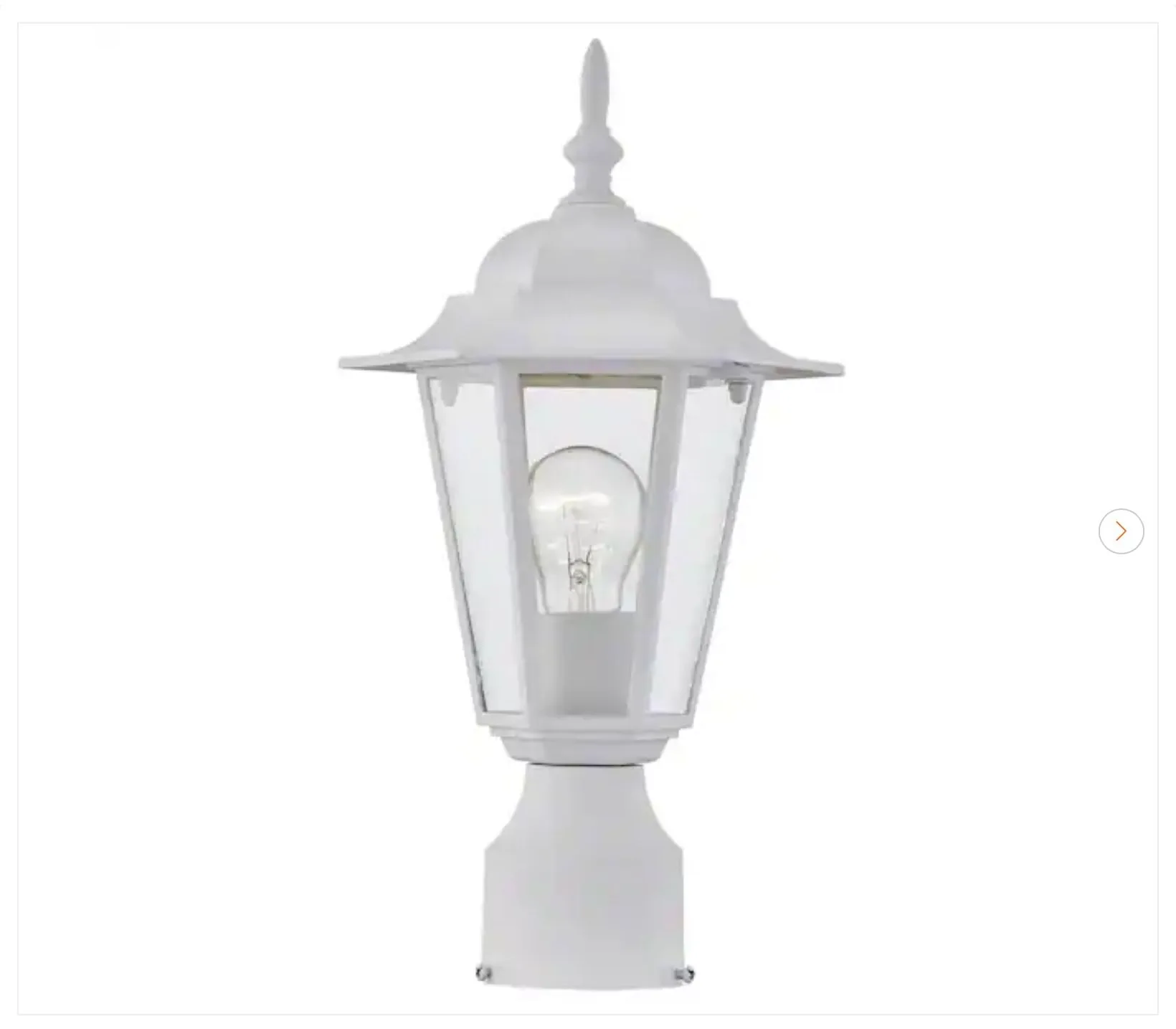 1-Light Outdoor Lamp Hardwired Waterproof Post Light New thumbnail