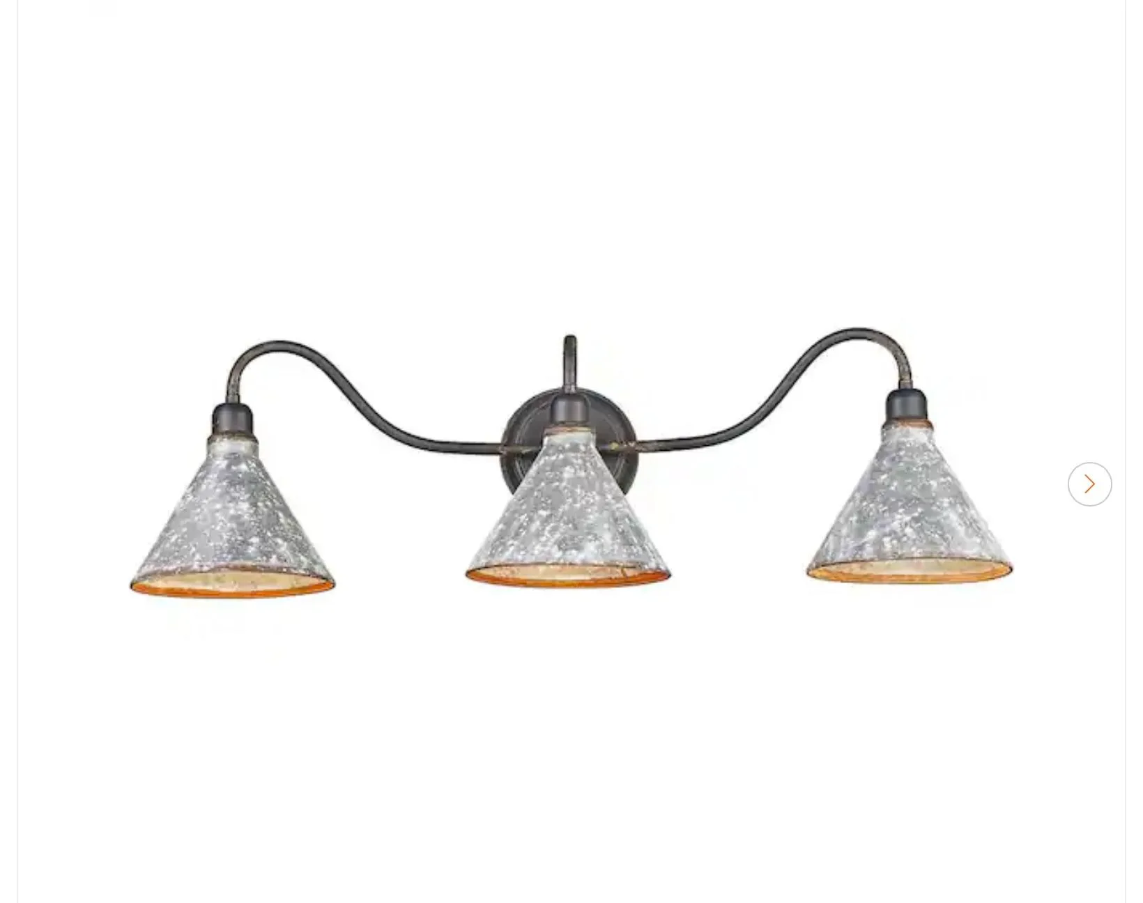 Golden Lighting Jasper Vanity Light - Antique Black thumbnail