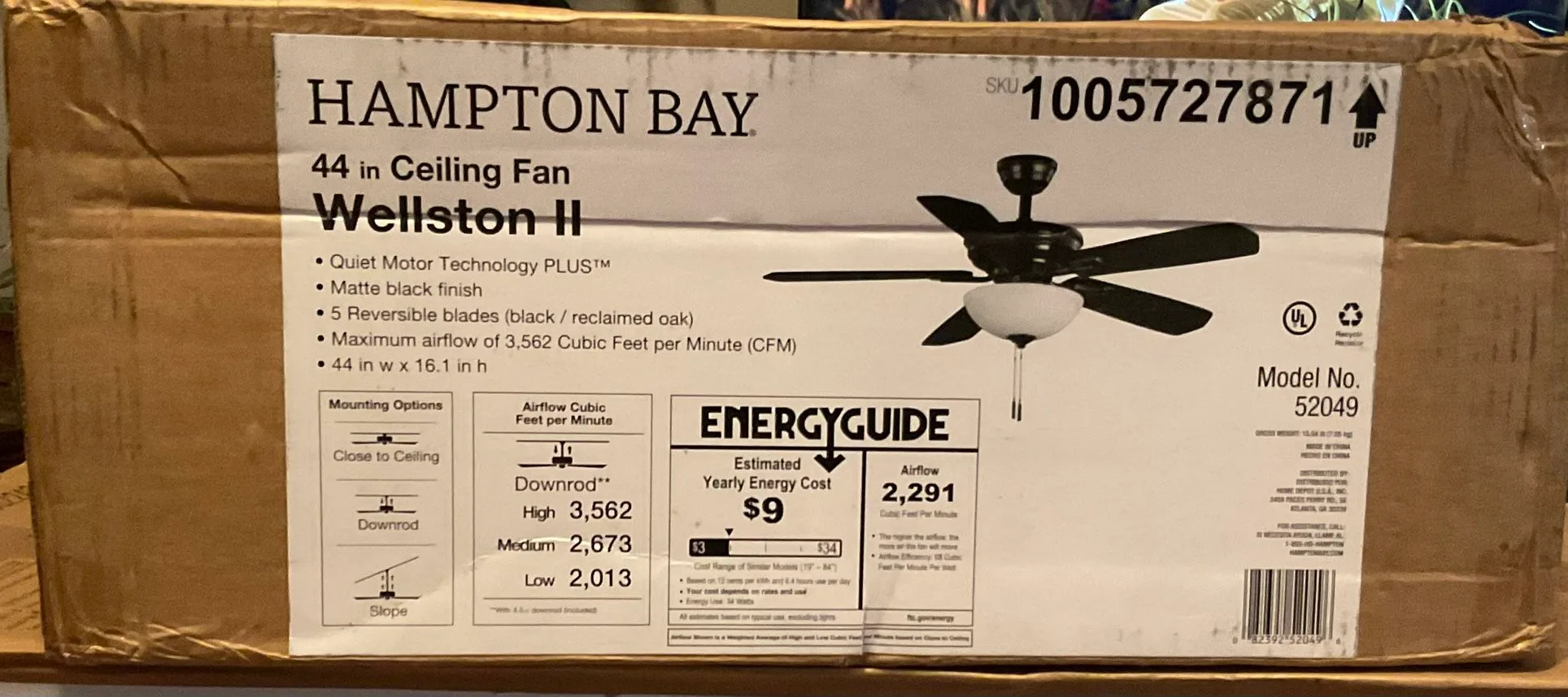 Hampton Bay Ceiling Fan - New thumbnail