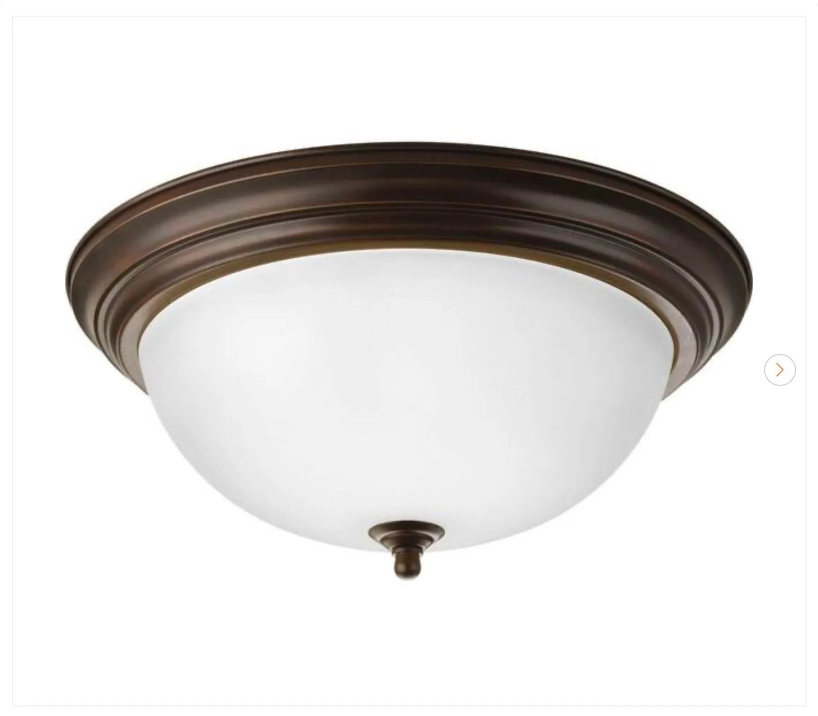 Progress Lighting 3-Light Antique Bronze Flush Mount - New thumbnail