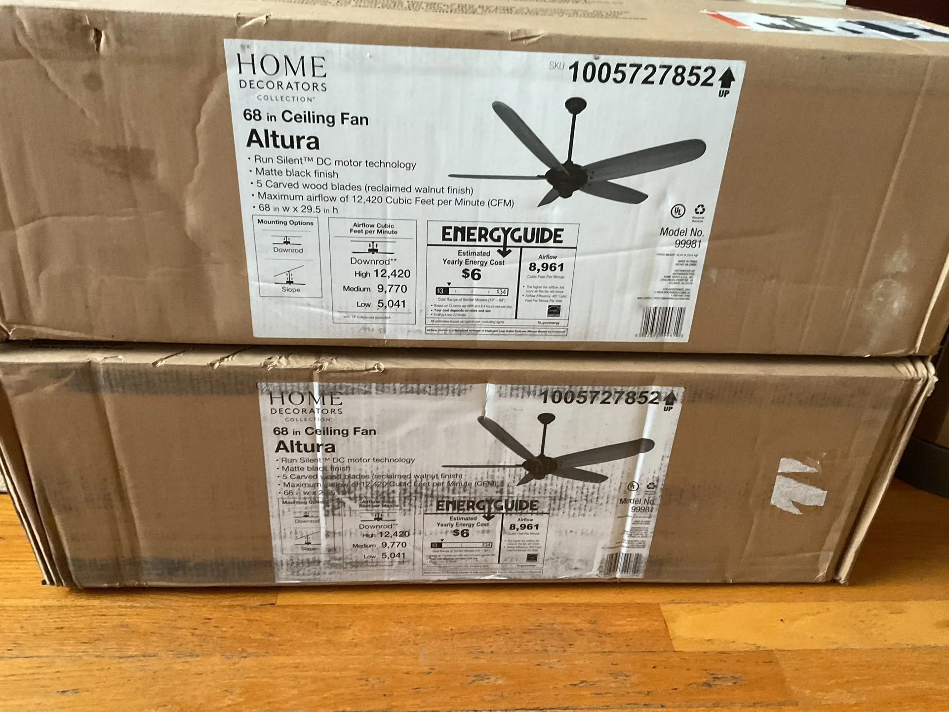 Home Decorators Ceiling Fan - New thumbnail