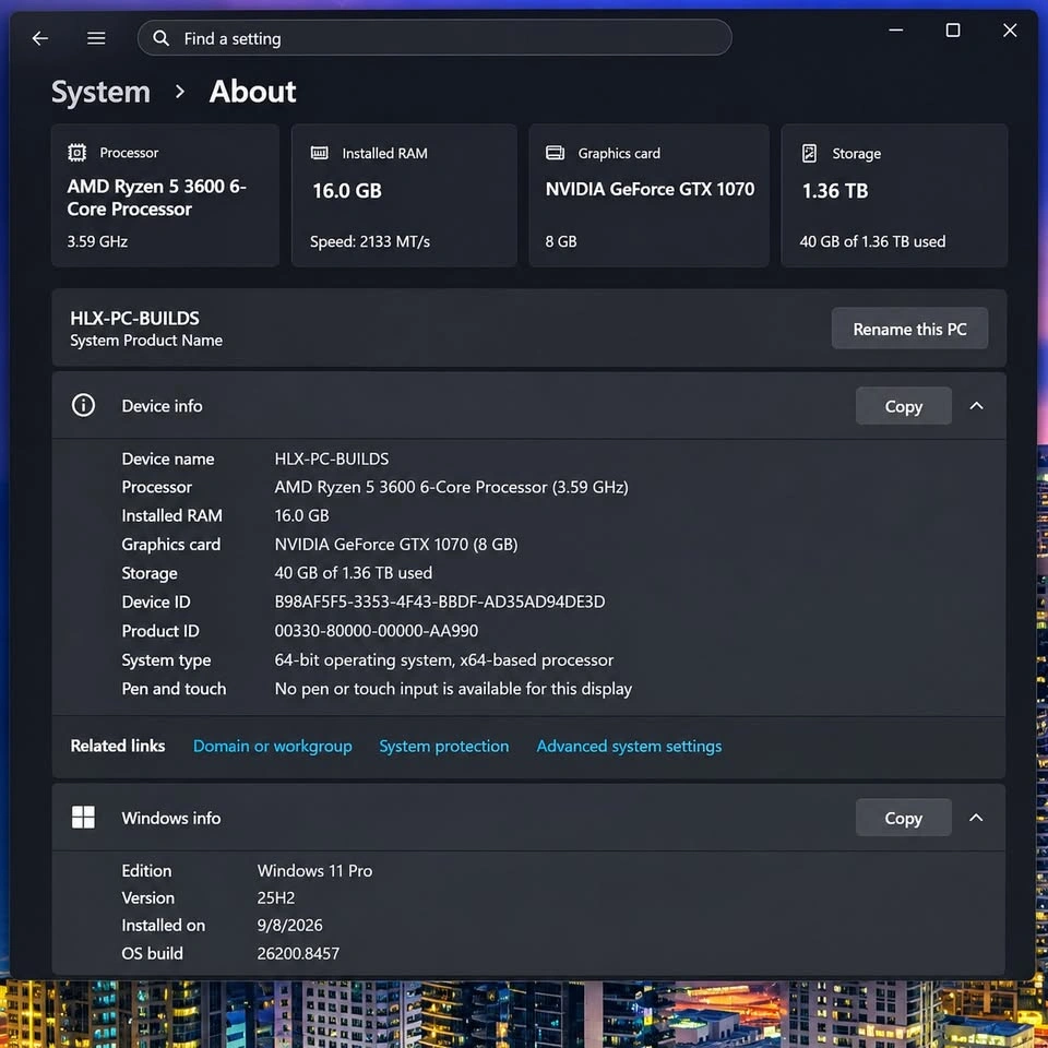 Ryzen 5 | GTX 1070 | Gaming PC - photo 4