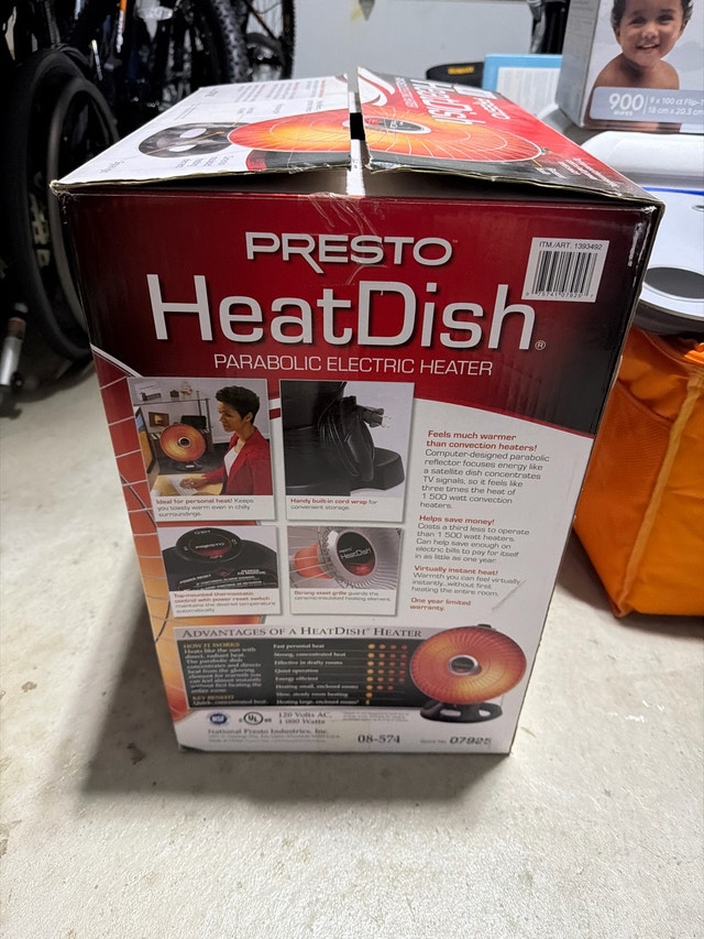 Presto HeatDish Parabolic Electric Heater - photo 2
