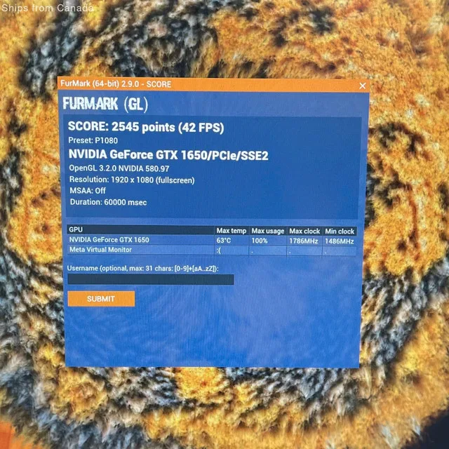 GIGABYTE 1650 GEFORCE GTX 4GB Video Graphics Card image indicator(7)