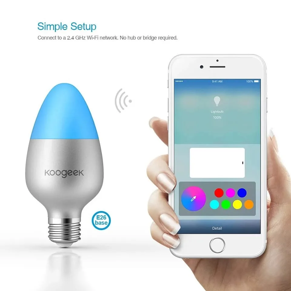 Koogeek LB1 Smart Bulb: Apple HomeKit, No Extra App image indicator(4)