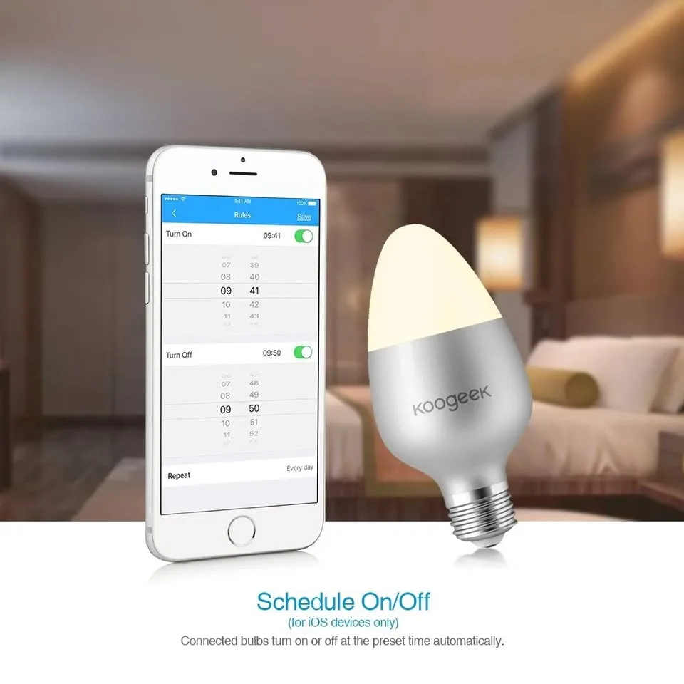 Koogeek LB1 Smart Bulb: Apple HomeKit, No Extra App image indicator(7)
