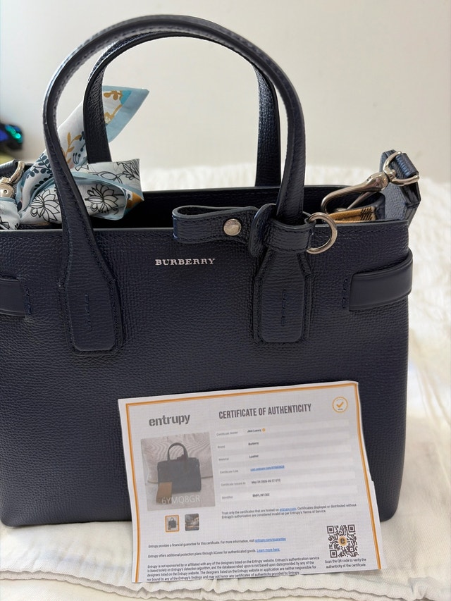 Burberry Leather Tote Bag (Authentic) - photo 5