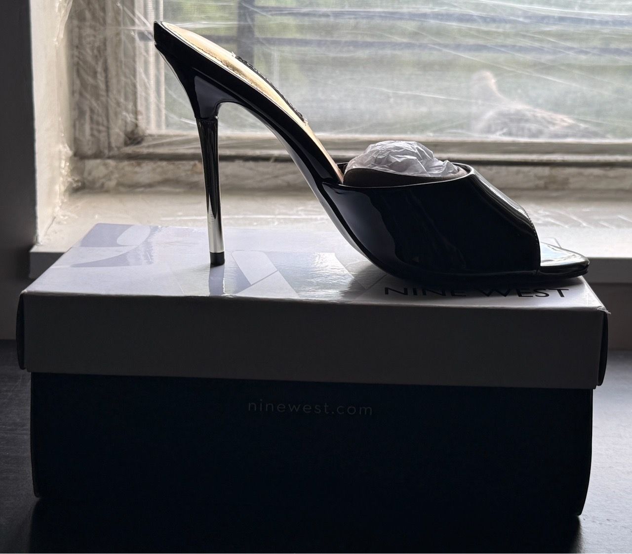Nine West Divas3 Women’s High Heeled Open Toe Mule Sandals