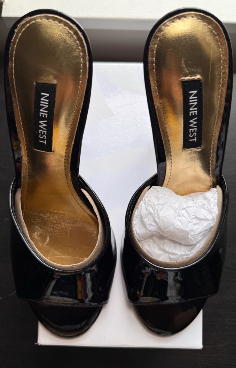 Nine West Divas3 Women’s High Heeled Open Toe Mule Sandals - photo 2
