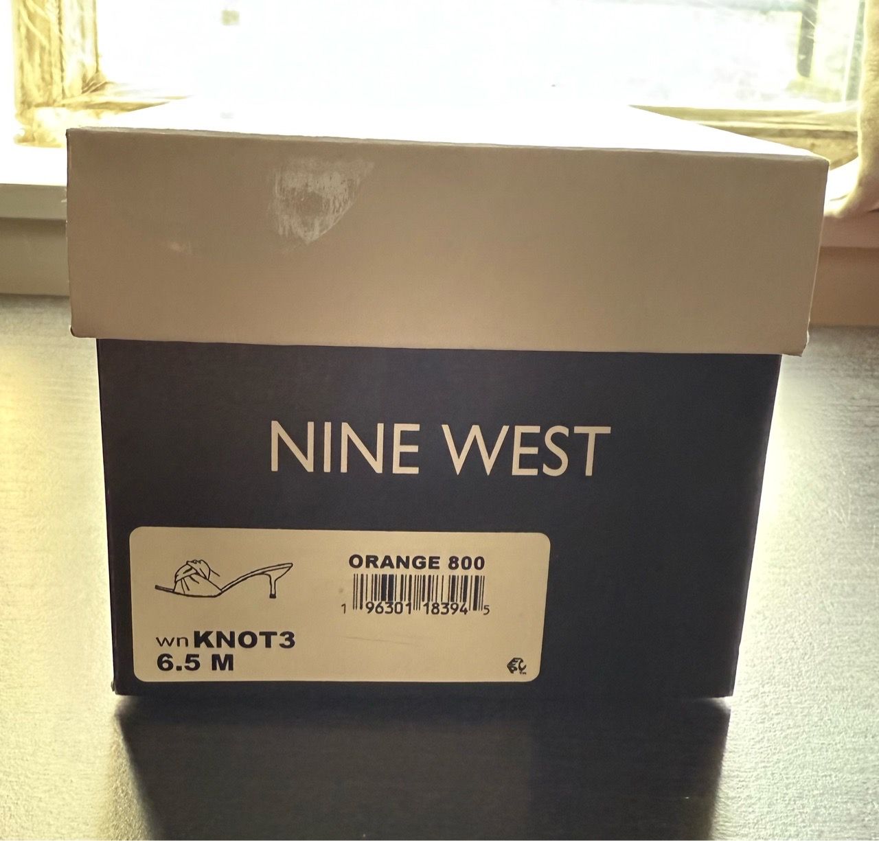Nine West KNOT3 Women’s Orange Knotted Mule Heels - photo 4