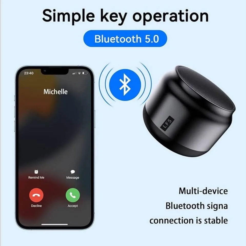 LFS Mini Bluetooth Speaker Portable Wireless Speaker image indicator(7)