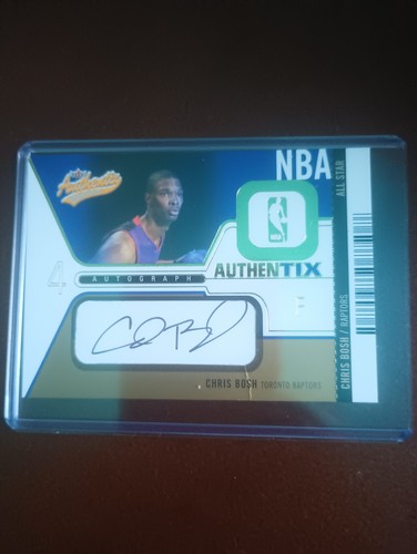 2003-04 Fleer Authentix Chris Bosh Autograph Card #AA-CB