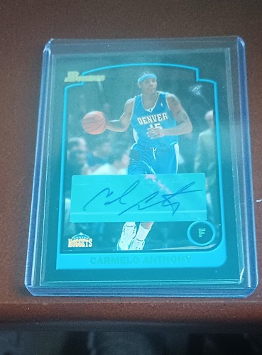 2003-04 Bowman Signature - Carmelo Anthony #77 /1170 (AU, MEM, R