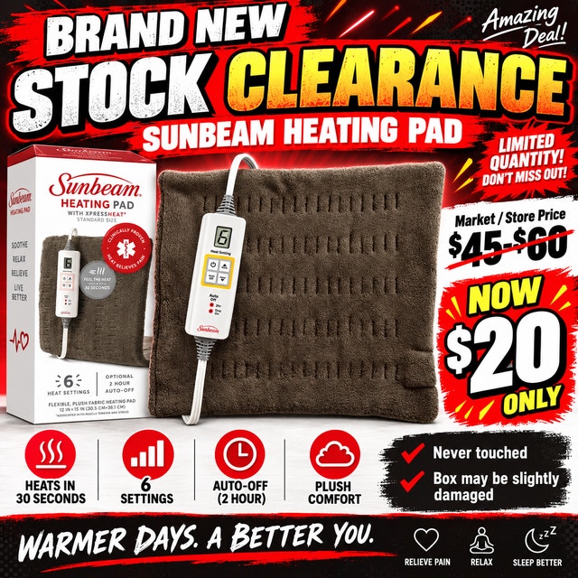 SUNBEAM XPRESSHEAT HEATING PAD-Standard - photo 2