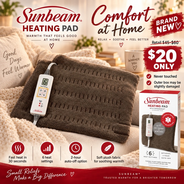 SUNBEAM XPRESSHEAT HEATING PAD-Standard - photo 3