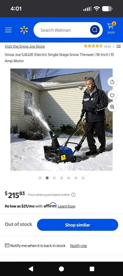 Snow Joe Electric Snow blower image indicator(4)