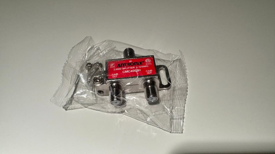 Cable Modem & MOCA Premium Coaxial 2-way Splitter