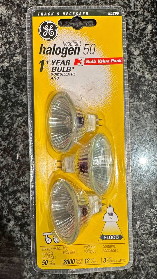 GE Track & Recessed Floodlight 50W - MR16 - 3 bulb 85296