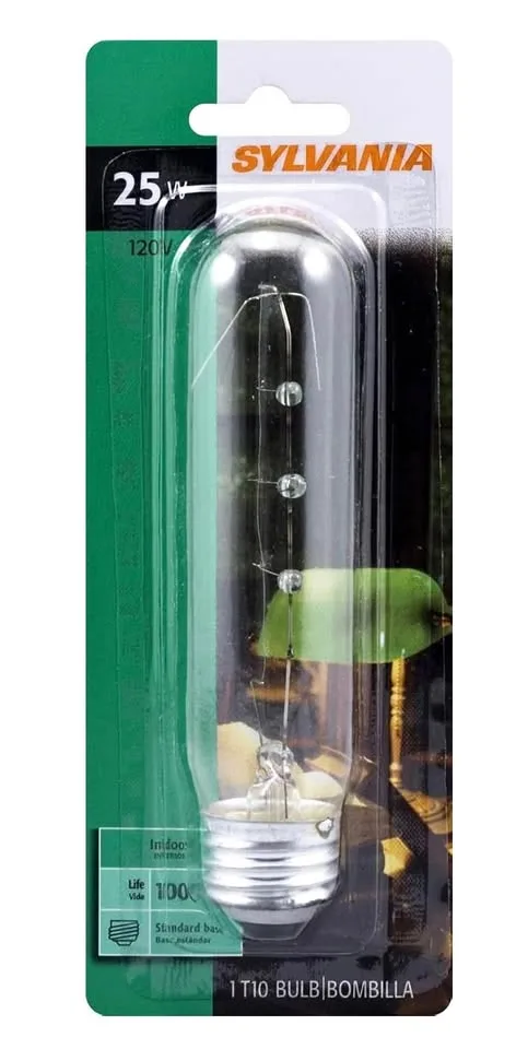 Sylvania 18491 25-Watt T10 Incandescent Bulb thumbnail