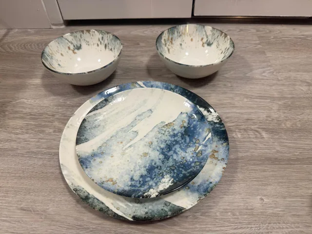 Marble Abstract Plates and Bowls thumbnail