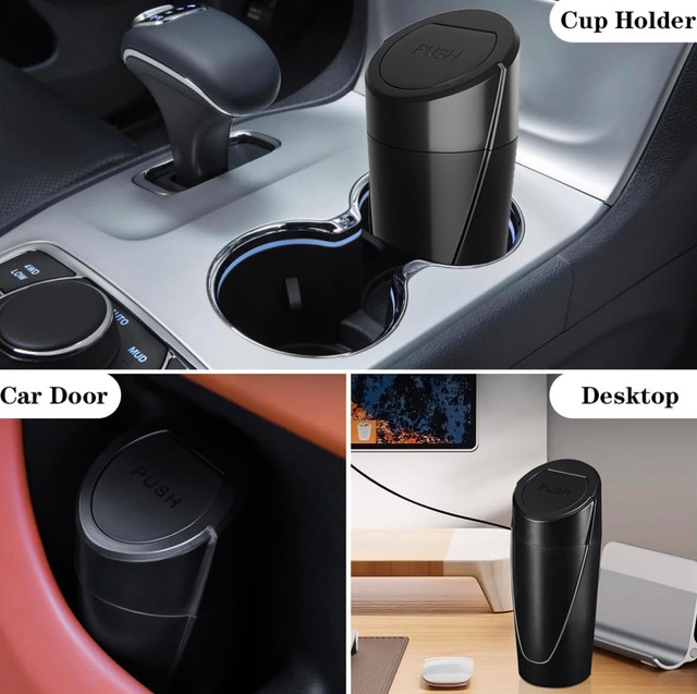 Car Trash Can Bin with Lid