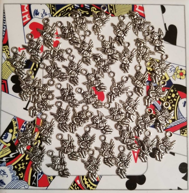 43 winged cherub charms or Pendants