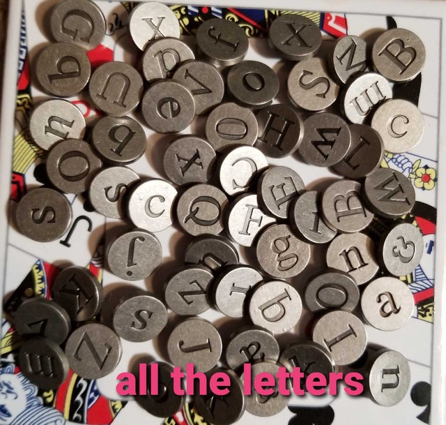 65 Letter Button Snap Fasteners - photo 3