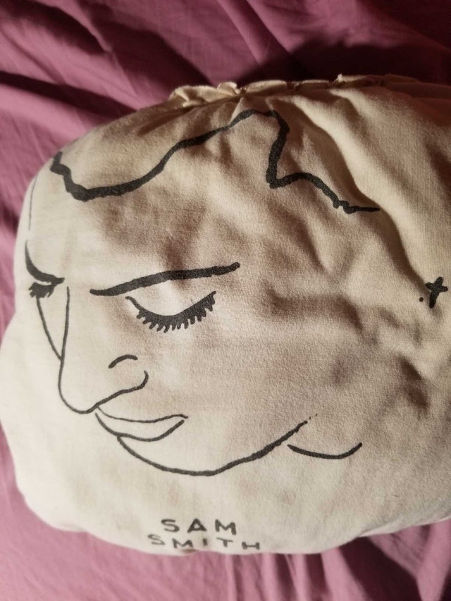 free small handmade Sam Smith pillow - photo 2