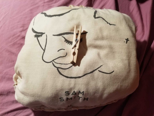 free small handmade Sam Smith pillow - photo 4