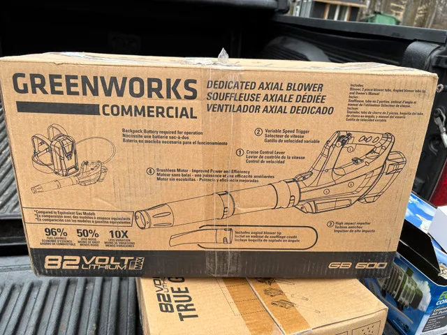 Greenworks 82V CB600 Axial Blower & harness image indicator(3)