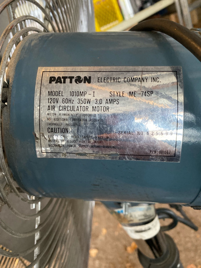 PATTON heavy duty air circulator 30” fan - photo 3