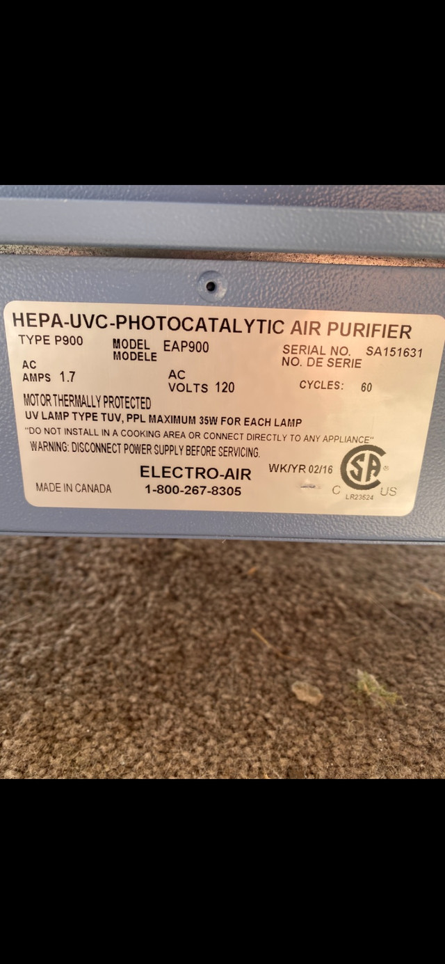 HEPA-UVC-PHOTOCATALYTIC AIR PURIFIER - photo 3