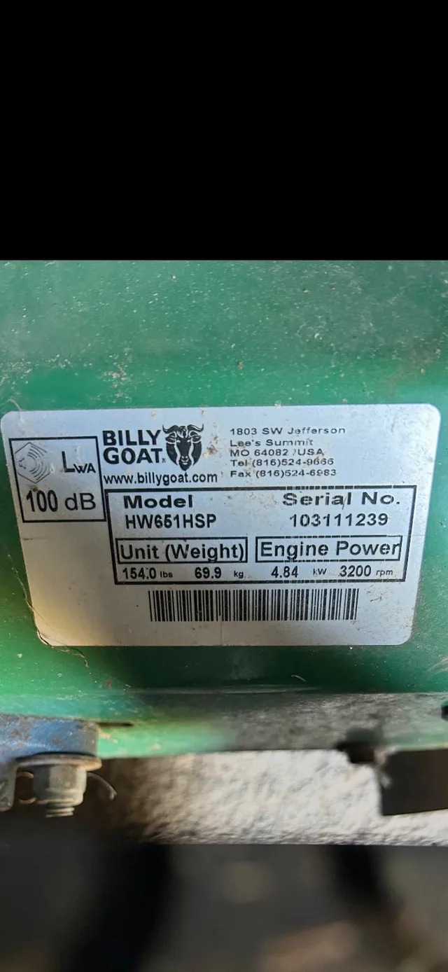Billy Goat Mower image indicator(3)