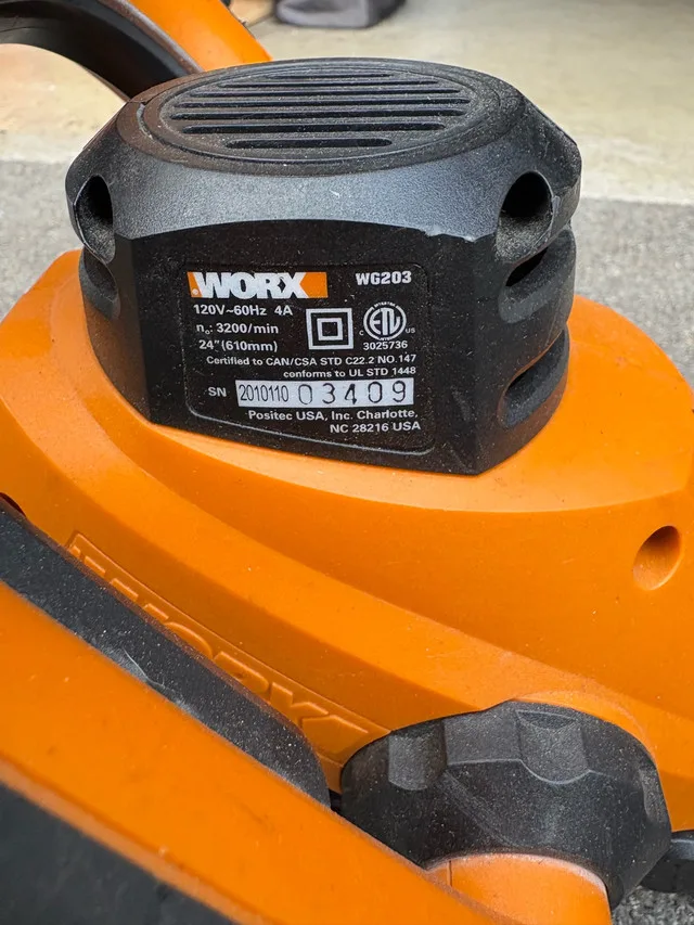 Worx Hedge Trimmer image indicator(3)