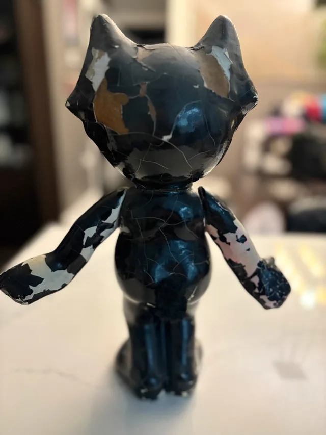 Felix the Cat Vintage Figurine 1920 original 13.5" image indicator(2)