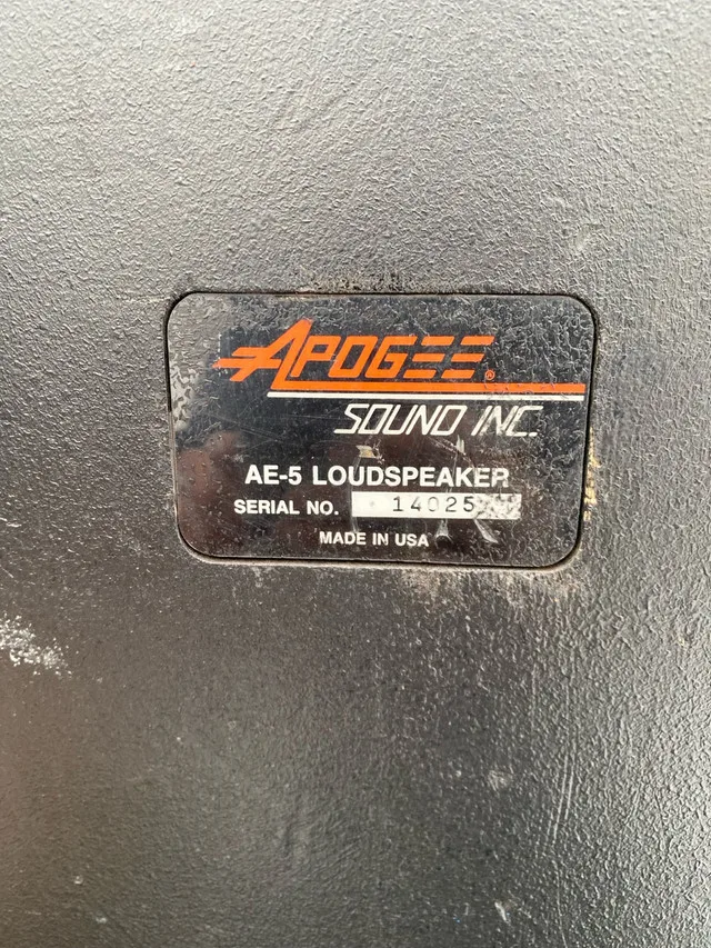 APOGEE sound inc AE,5 loudspeaker made in USA image indicator(2)
