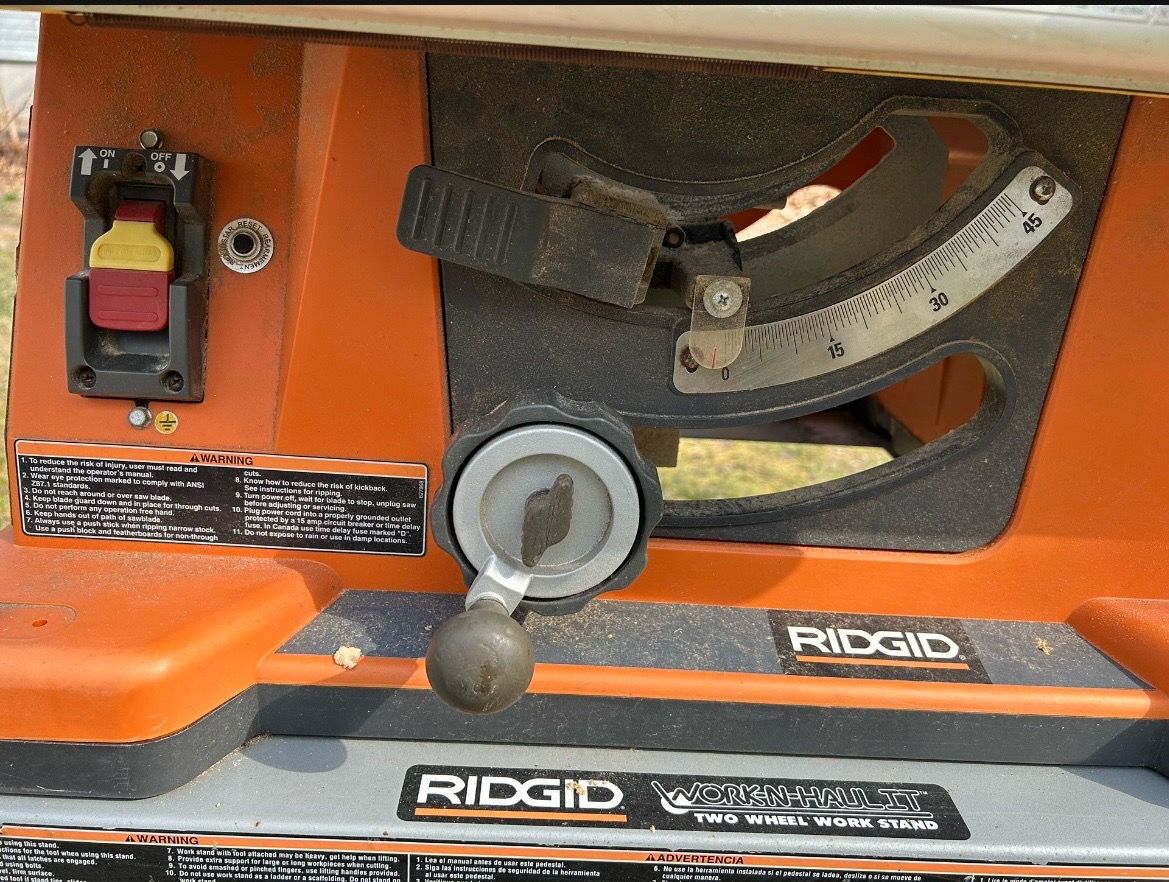 RIDGID Table Saw with Rolling Stand - photo 4