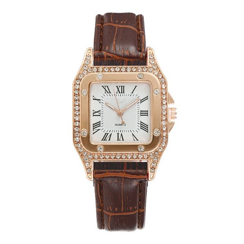 Square Watch Rhinestone Women's